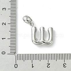 Latón chapado en estante con abalorios colgantes europeos de perlas de plástico ABS&nbsp;KK-G501-02W-P