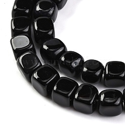 Natürliche schwarze Onyxperlenstränge&nbsp;G-G177-E15-02