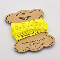 1.0mm Fluorescent Style Yellow Waxed Polyester Cord