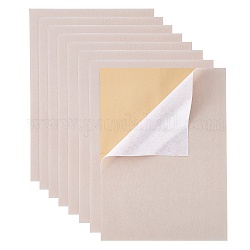 Tissu de flocage de bijoux, tissu autocollant, rose brumeuse, 40x28.9~29 cm, 12sheets / set