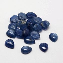 ティアドロップ天然藍晶石/藍晶石/ディセンカボション  9x7x3~4mm