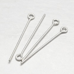 Alfiler de plata, plata, 40mm, agujero: 1 mm, pin: 0.6 mm