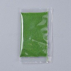 Muschio in polvere decorativa, per terrari, materiale da otturazione in resina epossidica fai da te, verde lime, sacchetto dell'imballaggio: 99x58x7mm