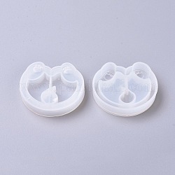 DIY Quicksand Jewelry Puppy Silicone Molds, Shaker Molds Resin Casting Molds, For UV Resin, Epoxy Resin Jewelry Making, Corgi Dog Hip, White, 47.2x55.7x12mm