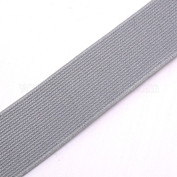 Ultra breites dickes flaches Gummiband, Gurtzeug Nähzubehör, Silber, 30 mm