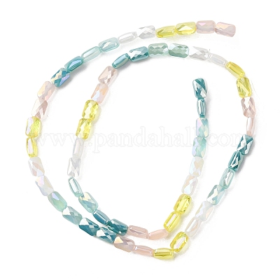 Chapelets de perles en verre électroplaqué&nbsp;EGLA-D300-05-15-1
