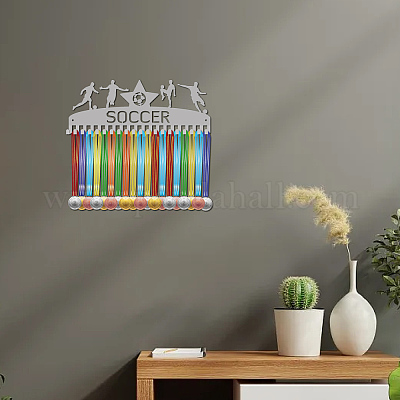 Support de mur d'affichage de support de cintre de médaille de fer de mode&nbsp;ODIS-WH0037-202-1