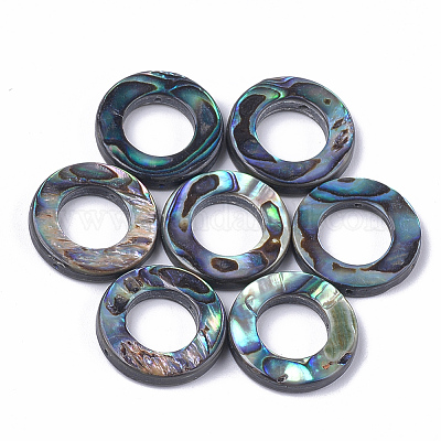 Abalone Shell / Paua Shell Perlen Rahmen&nbsp;SSHEL-T008-17-1