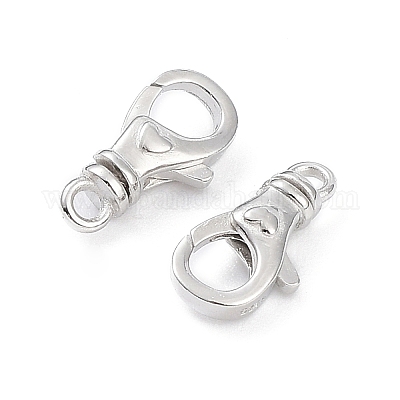 Wholesale Rhodium Plated 925 Sterling Silver Swivel Clasps 