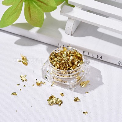 1box Gold Foil Flakes Glitter Chip Metallic flakes DIY Crafts