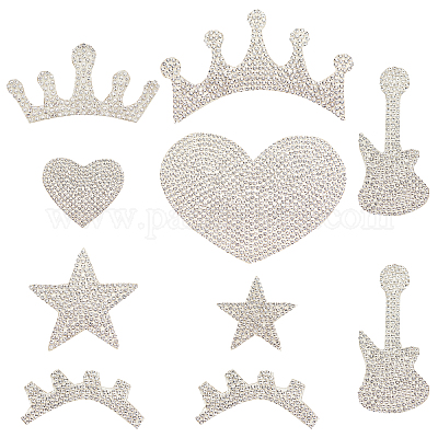 Wholesale SUPERFINDINGS 8Pcs 5 Styles Heart Rhinestone Stickers Bling  Glitter Crystal Car Decals Star Crown Self-Adhesive Stickers for Laptops  Bag Car Decoration 