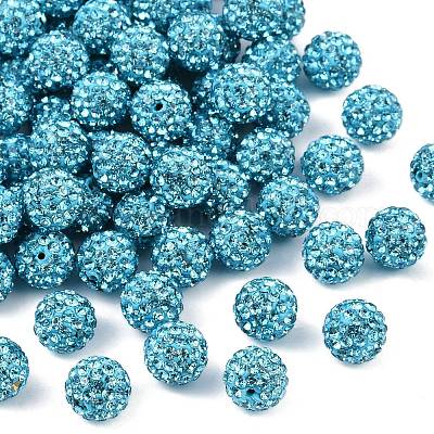 Perles de strass en argile polymère&nbsp;RB-H258-HD10mm-202-1
