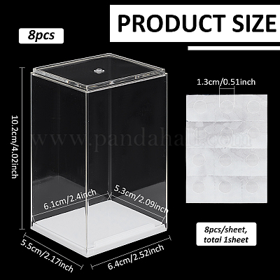 8 pz. custodie espositive per action figure in plastica ps&nbsp;ODIS-FG0002-04A-1