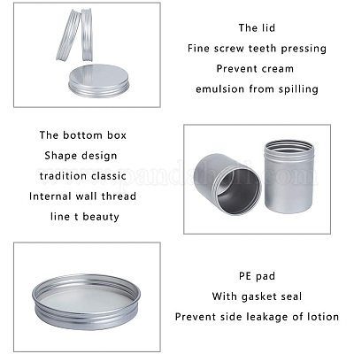 96 Barattolini In Alluminio Da 15ml Con Coperchio - Per Cosmetici, Candele, Balsami - Con Spatoline - Foto 3