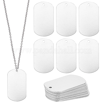 Ciondoli in alluminio bianco&nbsp;ALUM-BC0001-06P-1