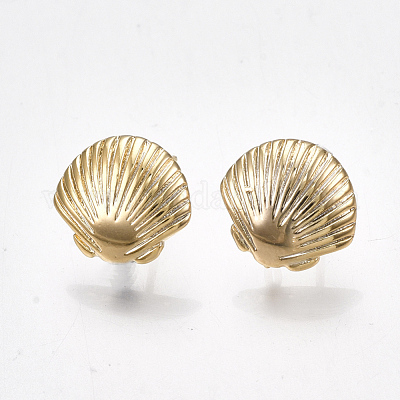 Accessoires de clous d'oreilles en laiton&nbsp;KK-S350-029G-1