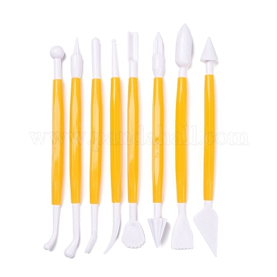 Wholesale 8Pcs Plastic Double Heads Modeling Clay Sculpting Tools