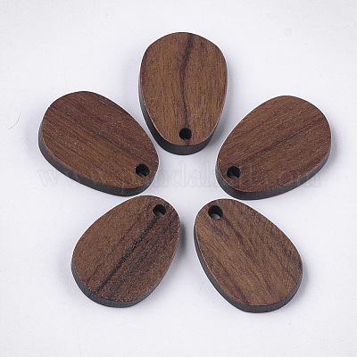Pendenti in legno di noce&nbsp;WOOD-S054-04-1