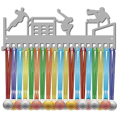 Support de mur d'affichage de support de cintre de médaille de fer de mode&nbsp;ODIS-WH0037-181-1