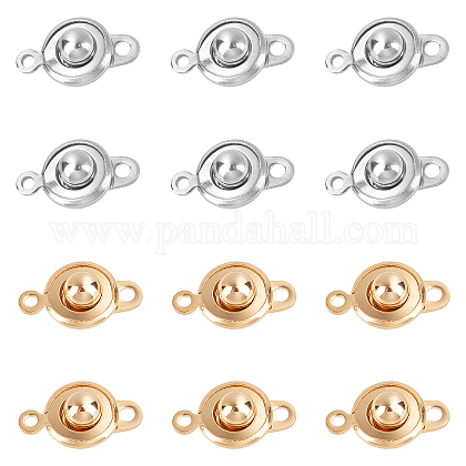 Unicraftale 304 Stainless Steel Snap Clasps STAS-UN0017-57-1