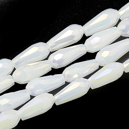Chapelets de perles en verre électroplaqué EGLA-Q099-A01-1