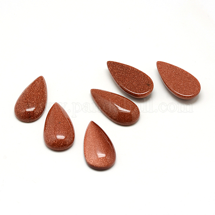 Synthetic Goldstone Cabochons X-G-T024-15x30mm-06-1