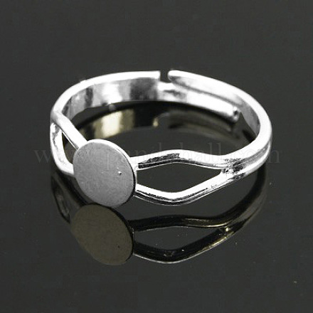 Componenti di anello in ottone X-KK-C3044-6mm-S-1