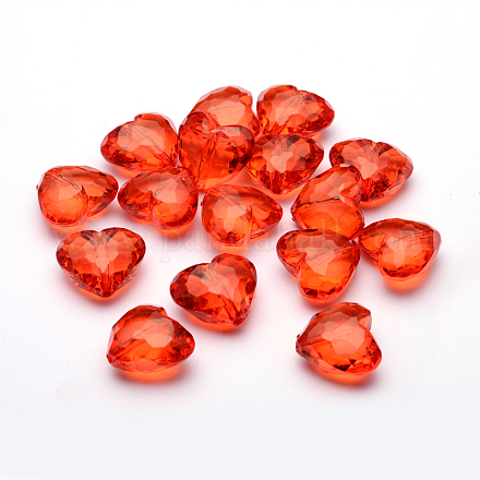 Valentines giorno idee per le sue perle acriliche trasparenti X-PL318Y-5-1