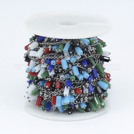 Glass Handmade Beaded Chains CHC-P003-20B-1