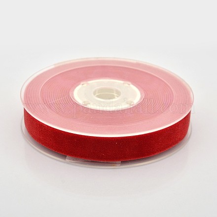 Ruban de velours en polyester pour emballage de cadeaux et décoration de festival SRIB-M001-15mm-235-1