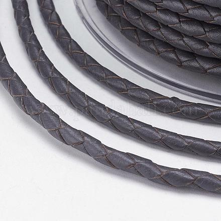 Braided Leather Cord WL-E025-4mm-A24-1