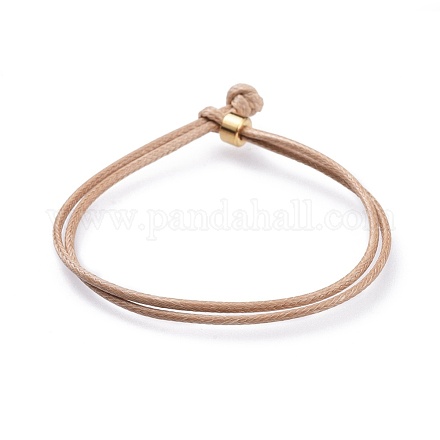 Bracelets cordon coréen unisexe en polyester ciré BJEW-JB04597-03-1
