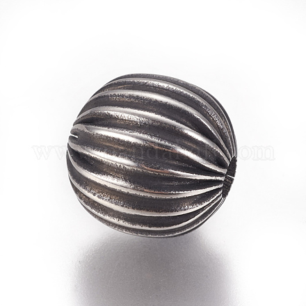 304 Stainless Steel Corrugated Beads STAS-F212-069AS-1