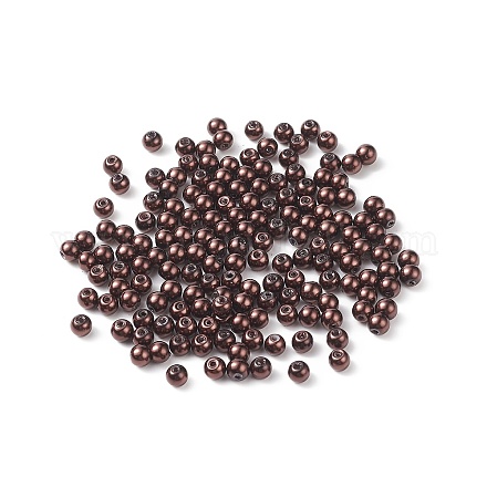 (vente de liquidation défectueuse : adhérence) perles de verre nacrées HY-XCP0001-11-1