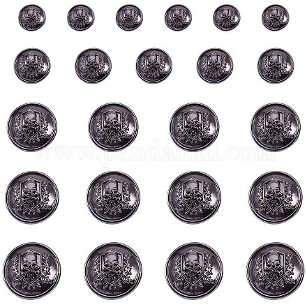 Zinc Alloy Shank Buttons BUTT-PH0004-10B-1
