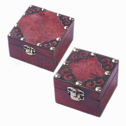 Wood Jewelry Box AJEW-OC0001-25-1