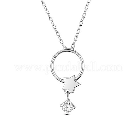 Shegrace 925 collane con pendente in argento sterling placcato rodio JN810A-1