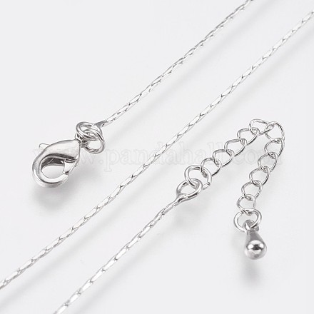 Long-Lasting Plated Brass Coreana Chain Necklaces NJEW-K112-08P-NF-1