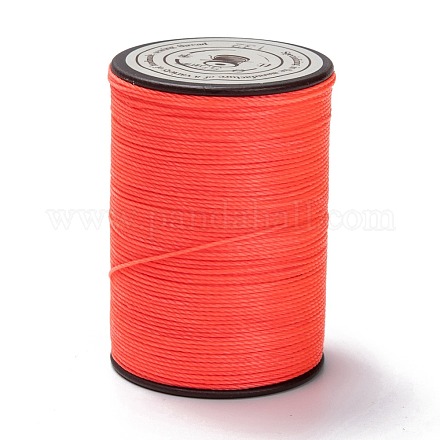 ラウンドワックスポリエステル糸ストリング  マイクロマクラメコード  ツイストコード  革縫い用  トマト  0.55mm  約131.23ヤード（120m）/ロール YC-D004-02C-132-1