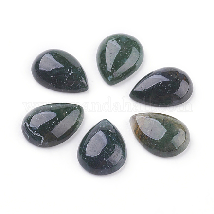 Natural Moss Agate Cabochons G-F528-19-13x18mm-1