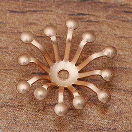 Messing Perle Kappen & Kegel Perlen OHAR-PW0003-121B-1