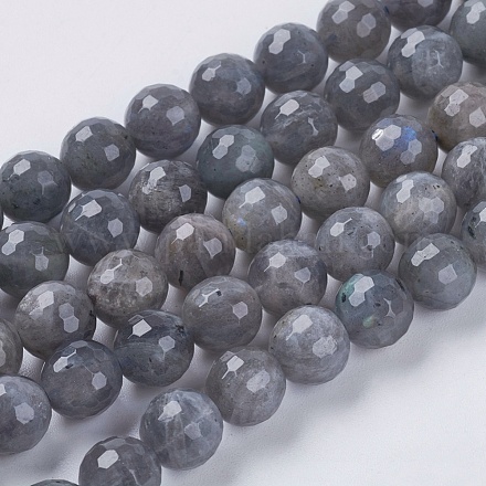 Chapelets de perles en labradorite naturelle  G-G213-8mm-03-1