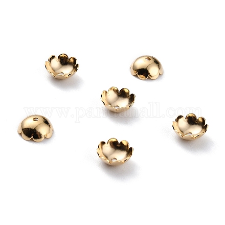 Messing Perle Kappen & Kegel Perlen X-KK-O131-20G-1