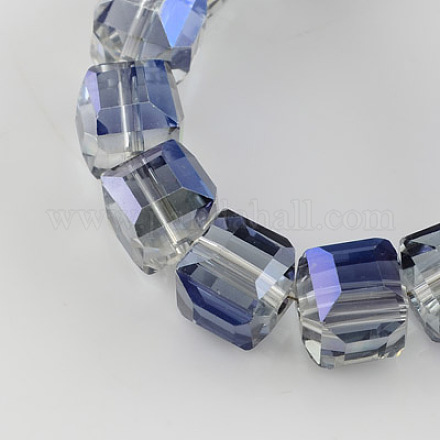 Electroplate Glass Bead Strands EGLA-R064-11mm-05-1
