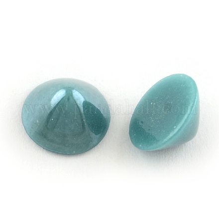 Pearlized Plated Opaque Glass Cabochons PORC-S482-01-22-1