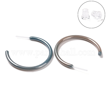 Hypoallergenic Bioceramics Zirconia Ceramic Ring Stud Earrings EJEW-Z023-01B-1