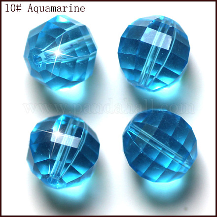 Abalorios de cristal austriaco de imitación SWAR-F079-8mm-10-1
