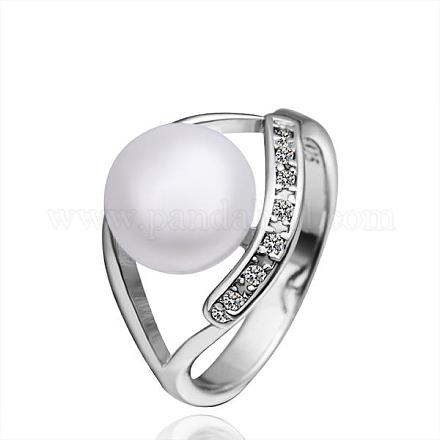 Anneaux en laiton imitation perle ronde de doigt pour la fête RJEW-BB10288-8-1