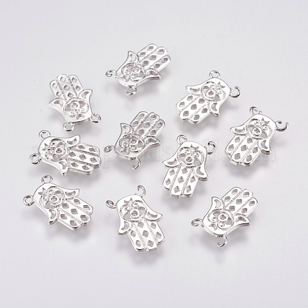 Brass Micro Pave Cubic Zirconia Charms KK-A144-049P-1
