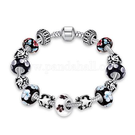 Laiton métal perles bracelets européens BJEW-BB00146-1